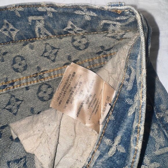 Authentic Louis Vuitton Virgil Abloh Graffiti Tuffetage Jeans LV denim pants 32 - Picture 4 of 11